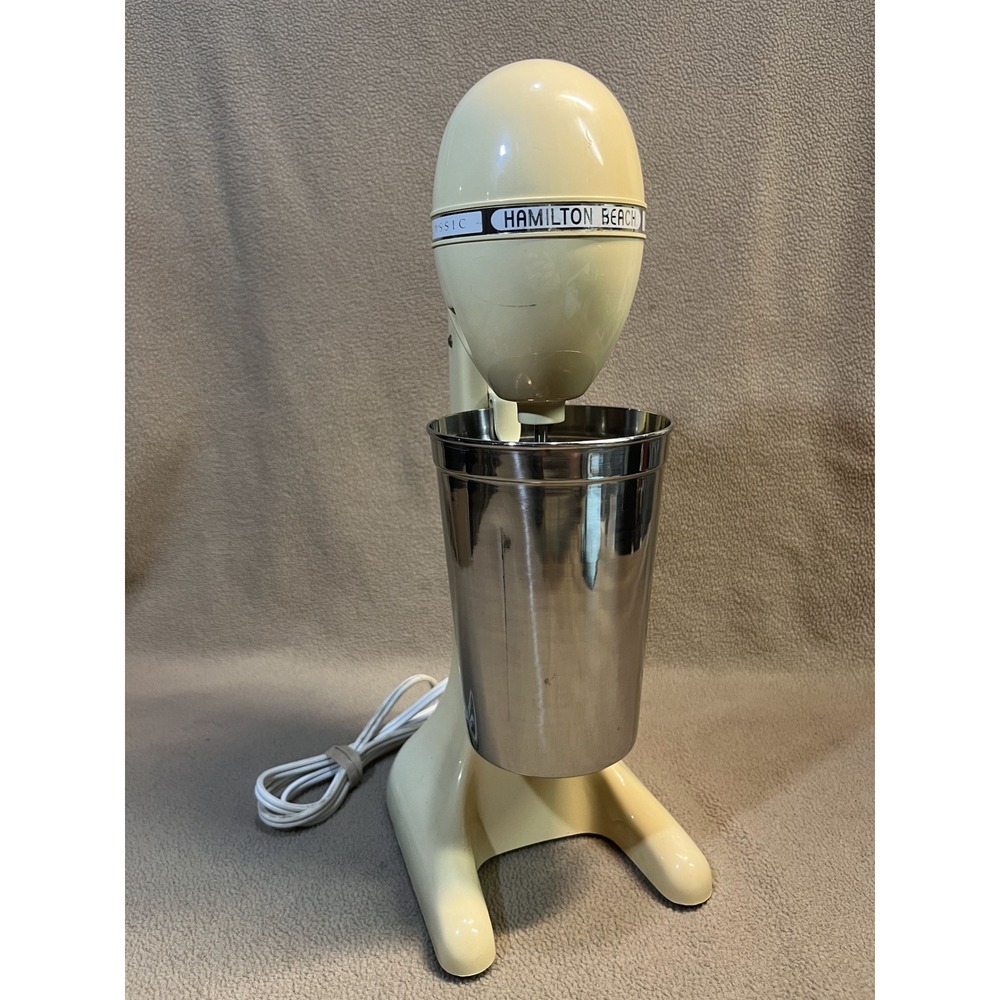 Hamilton Beach DrinkMaster Classic Milkshake Maker Cream 2 Speed Mixer with‎ Cup